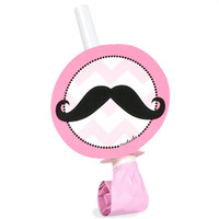 Pink Mustache Blowouts
