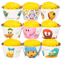 Pocoyo Reversable Cupcake Wrappers Assorted (12)
