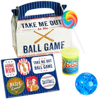 Baseball Time Party Filled Favor Box (Pack of 4)