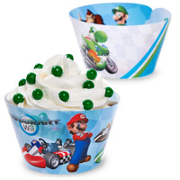 Mario Kart Wii Reversible Cupcake Wrappers