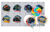 Monster Jam 3D Lollipop Favor Kit