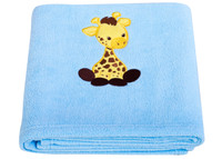 Giraffe Applique Fleece Blanket