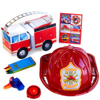 Fire Trucks Filled Favor Box (Pack of 4)