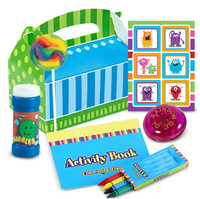Monsters Filled Favor Box (Pack of 4)