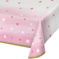 Twinkle Twinkle Little Star Pink Tablecover
