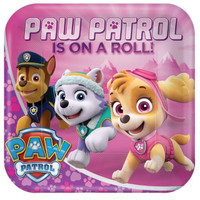 Pink Paw Patrol Girl 9" Dinner Plates (8)