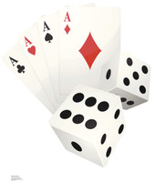 Vegas Cards and Dice Standup