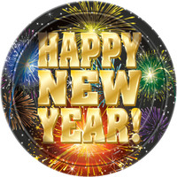 Happy New Year 2017  Dinner Plates (8)