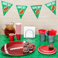 Football Tailgate Red and White Party Pack