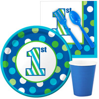 1st Birthday Boy Sweet Stripes Snack Party Pack
