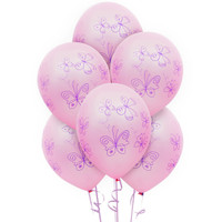 Butterfly Party Latex Balloons (6)