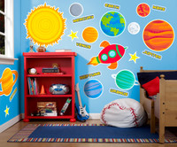 Rocket to Space  Giant Wall Decal