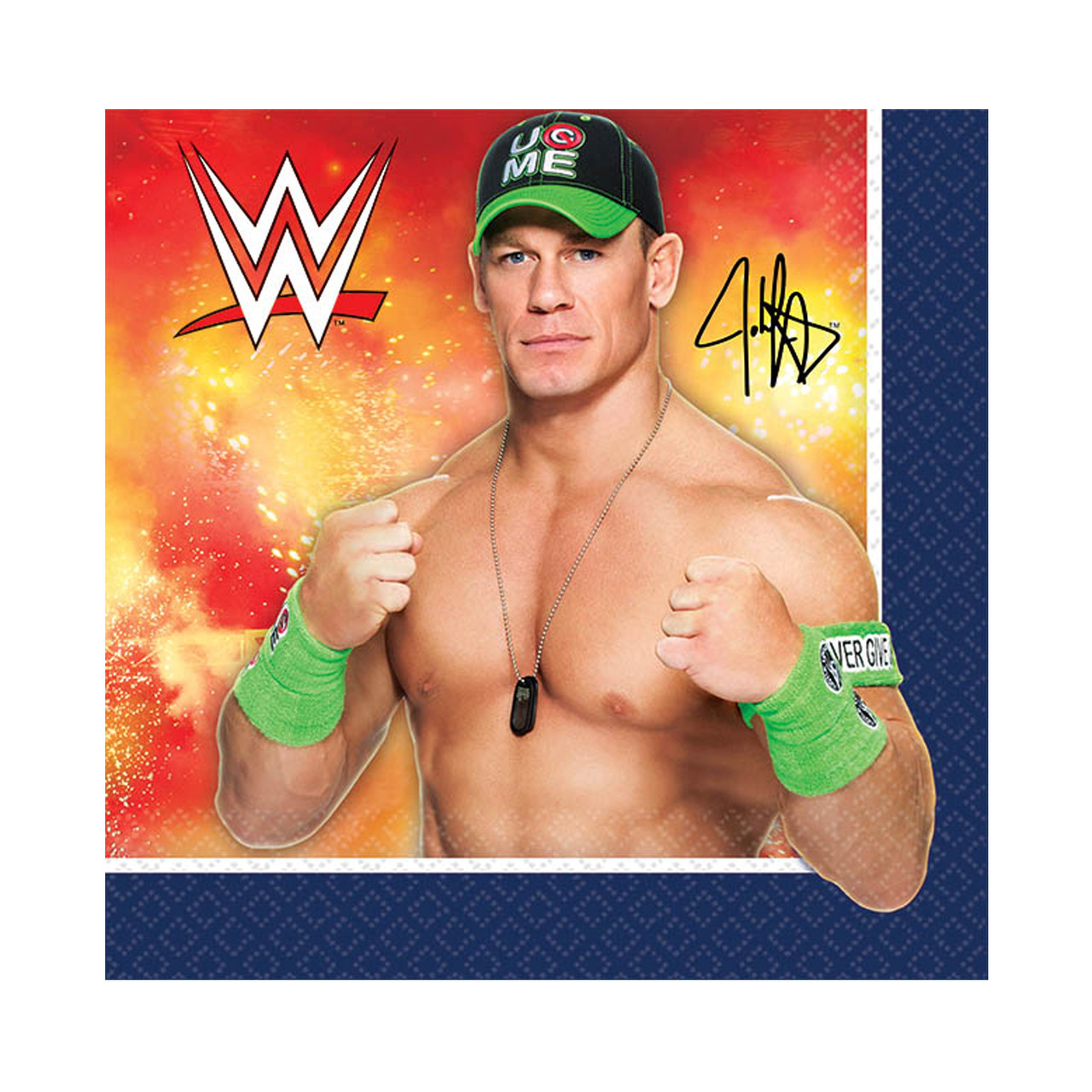 WWE Party Beverage Napkins (16) - ThePartyWorks