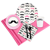 Pink Mustache Party Pack
