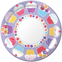 Sweet Cupcake Party Dinner Plates (8)
