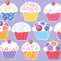 Sweet Cupcake Party Lunch Napkins (16)
