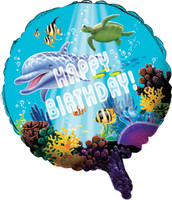 Dolphin Party Foil Balloon