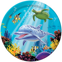 Dolphin Party Dinner Plates (8)