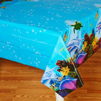 Dolphin Party Plastic Tablecover
