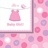 Baby Shower Girl Shower With Love Lunch Napkins (16)