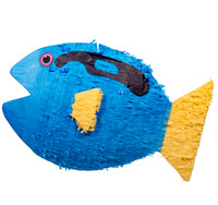 Blue and Yellow Fish Pinata
