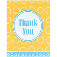 Blue and Yellow Thank You Notes (8)