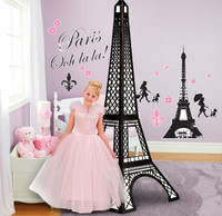 Paris Damask Giant Wall Decals and Standup Kit