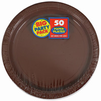 Chocolate Brown Big Party Pack Dinner Plates