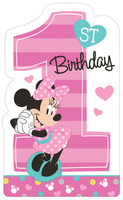 Disney Minnie Mouse 1st Birthday Invites (8)