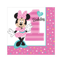 Disney Minnie Mouse 1st Birthday Lunch Napkins (16)