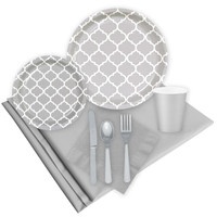 Quatrefoil Medium Gray Event Pack