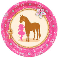 Western Cowgirl Party Dinner Plates (8)
