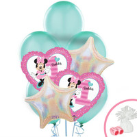 Disney Minnie Mouse 1st Birthday Balloon Bouquet