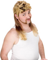 Super Mullet (Blonde) Wig Adult