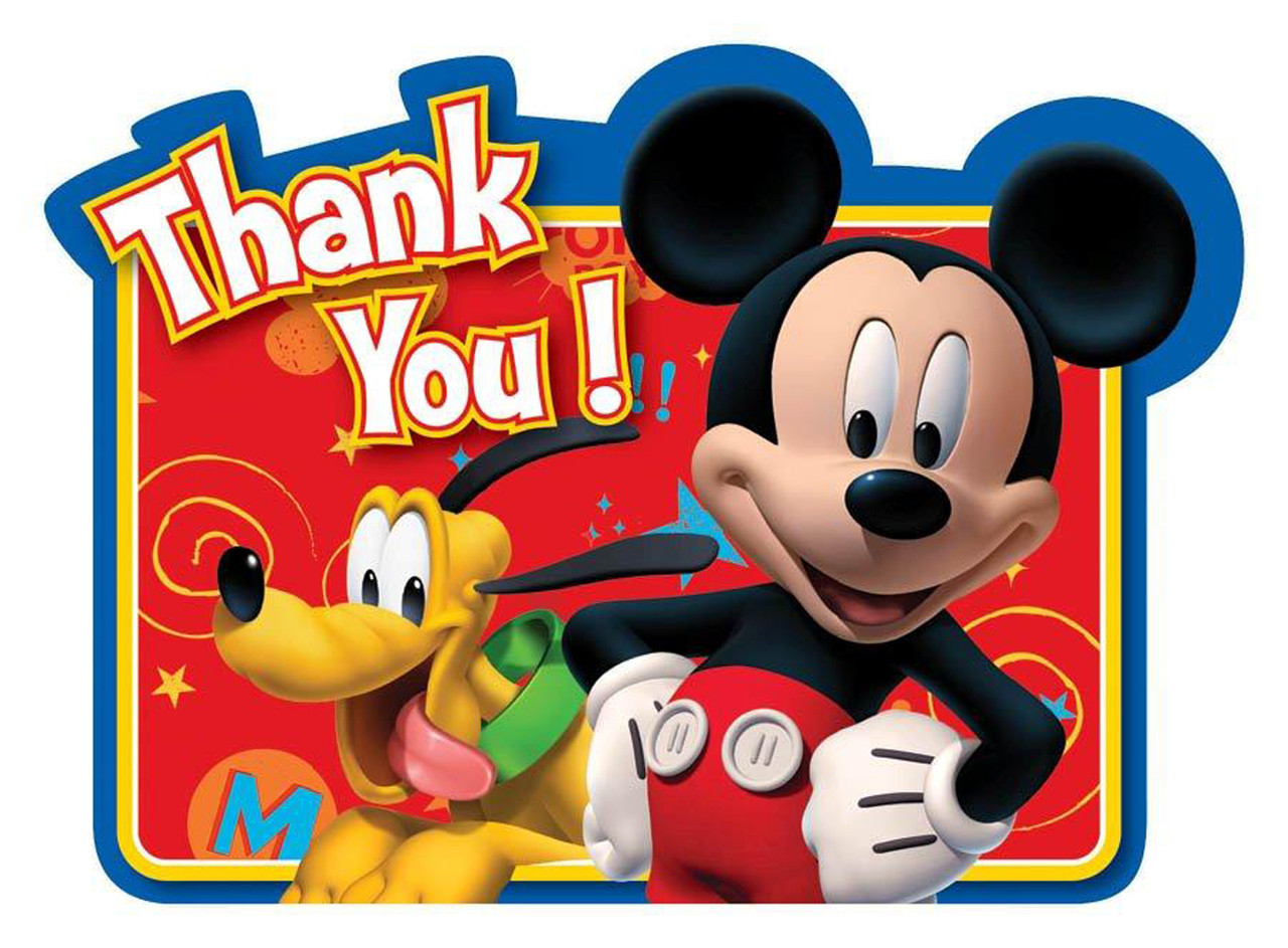 Disney Mickey Fun and Friends ThankYou Notes ThePartyWorks
