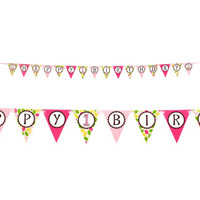 Look Whoo's 1 Pink Ribbon Flag Banner (1)