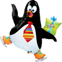 Penguin Birthday Jumbo Foil Balloon