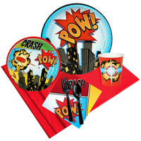 Superhero Comics Party Pack for 8