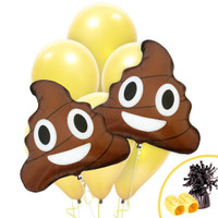 Emoji Poop Jumbo Balloon Bouquet