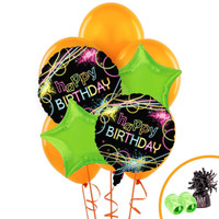 Glow Birthday Balloon Bouquet