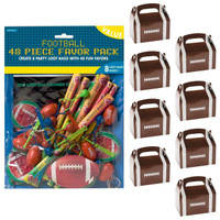 Football Party Filled Favor Box Kit  (For 8 Guests)