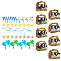 Wild Safari Filled Favor Box Kit  (For 8 Guests)