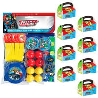 Justice League Filled Favor Box Kit  (For 8 Guests)