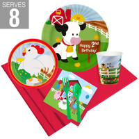 Barnyard 2nd Birthday Party Pack For 8