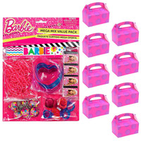 Barbie Filled Favor Box Kit  (For 8 Guests)