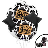 Western Cow Print Balloon Bouquet