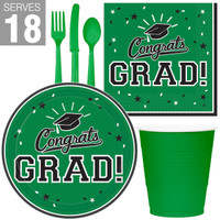 Congrats Grad Green Party Pack For 18
