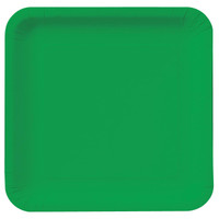 Emerald Green Square Dinner Plates