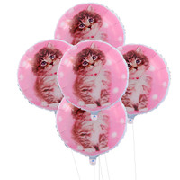 Rachaelhale Glamour Cats 5pc Foil Balloon Kit