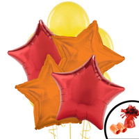 Red, Orange, & Yellow Balloon Bouquet